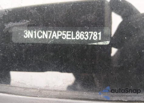 2014 Nissan Versa 1.6 Sv from USA, damaged, VIN 3N1CN7AP5EL863781